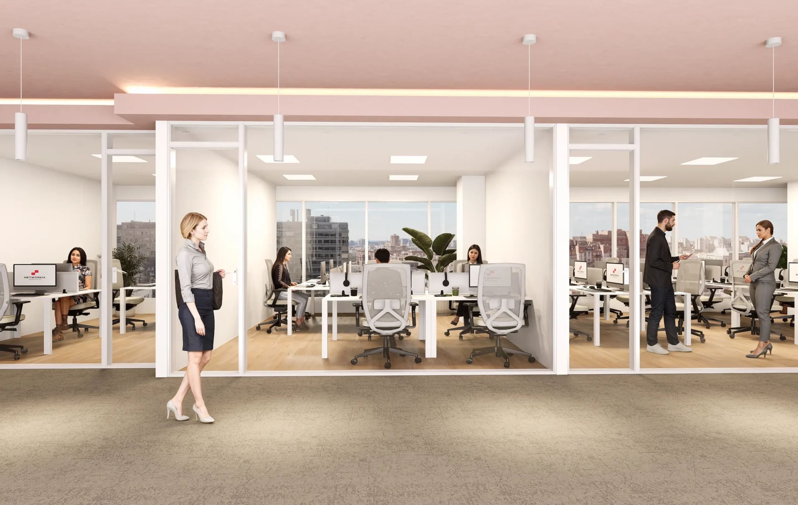 Oficinas con Luz Natural